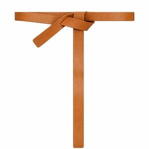 8 BY YOOX LEATHER KNOT WAIST BELT Large L Made In Italy Brown/Tan